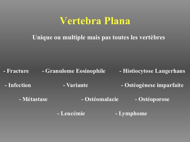Vertebra Plana